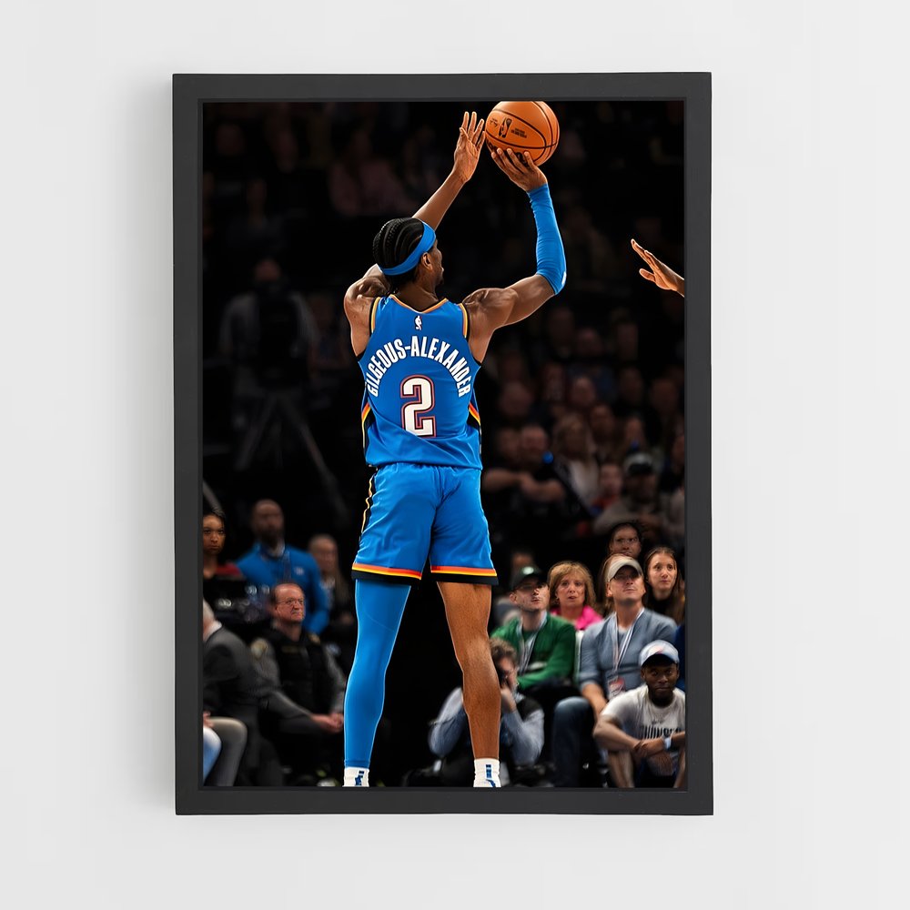 Poster Oklahoma city – affiche Basketball (vue 2)
